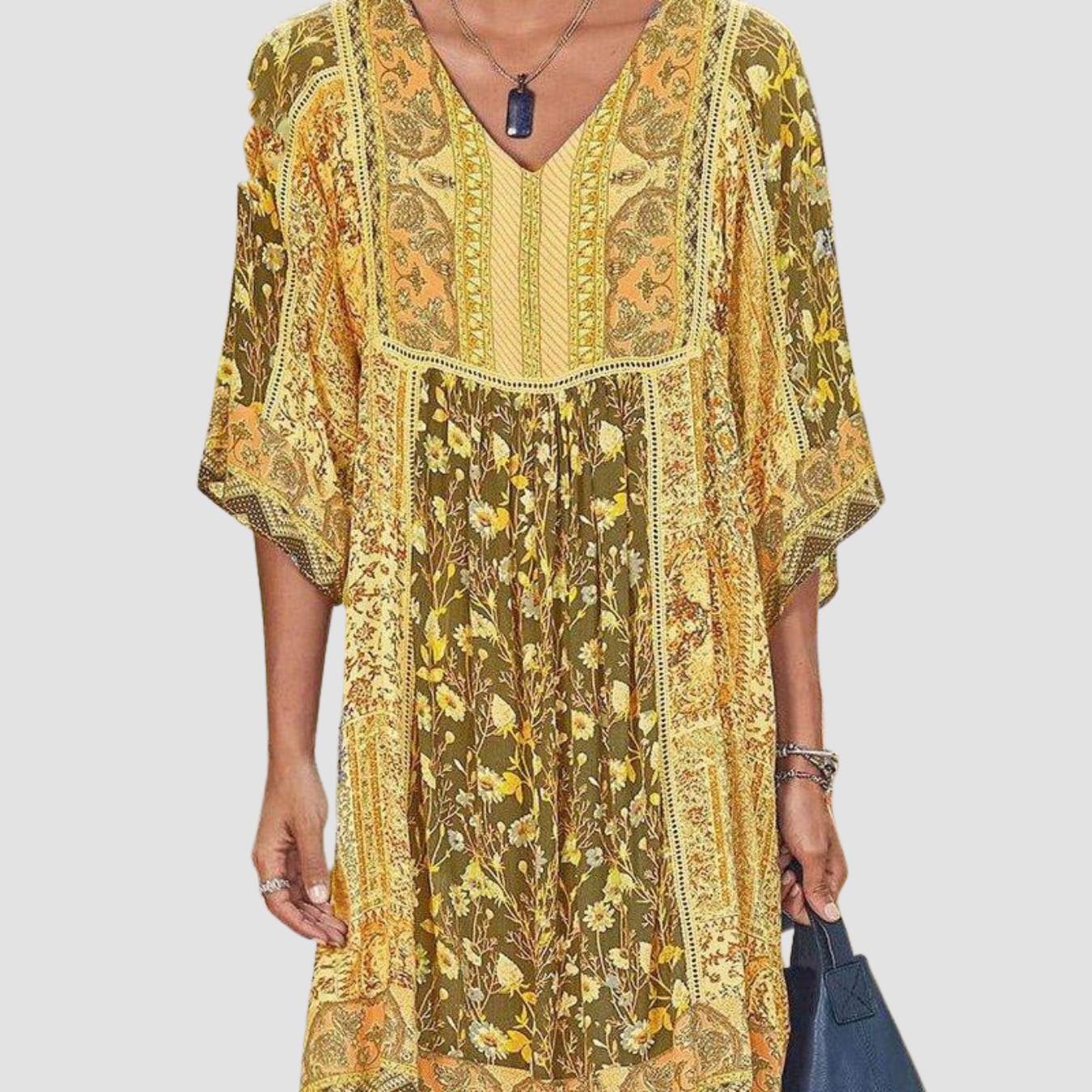 Novea | Vestido bohemio con escote en pico