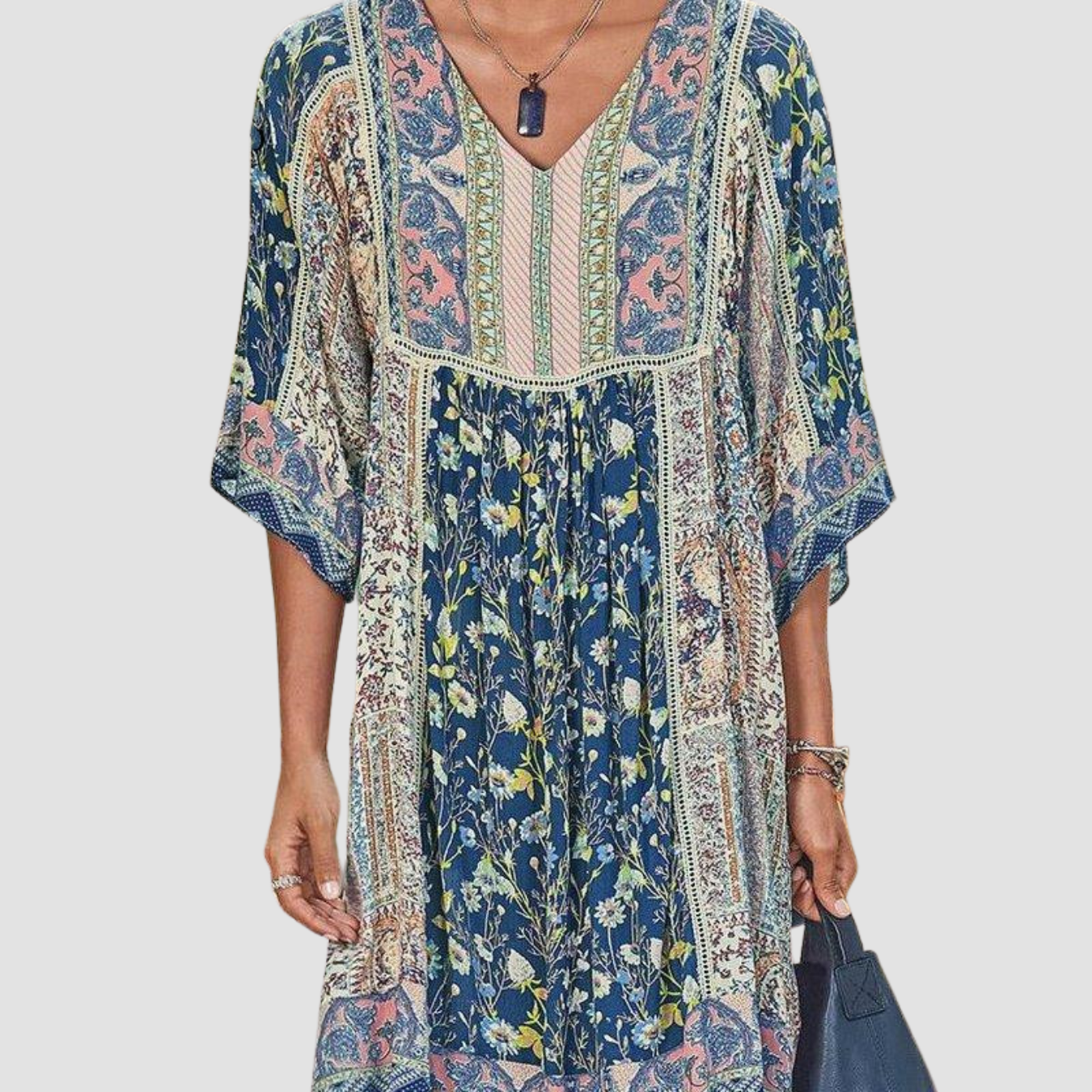 Novea | Vestido bohemio con escote en pico