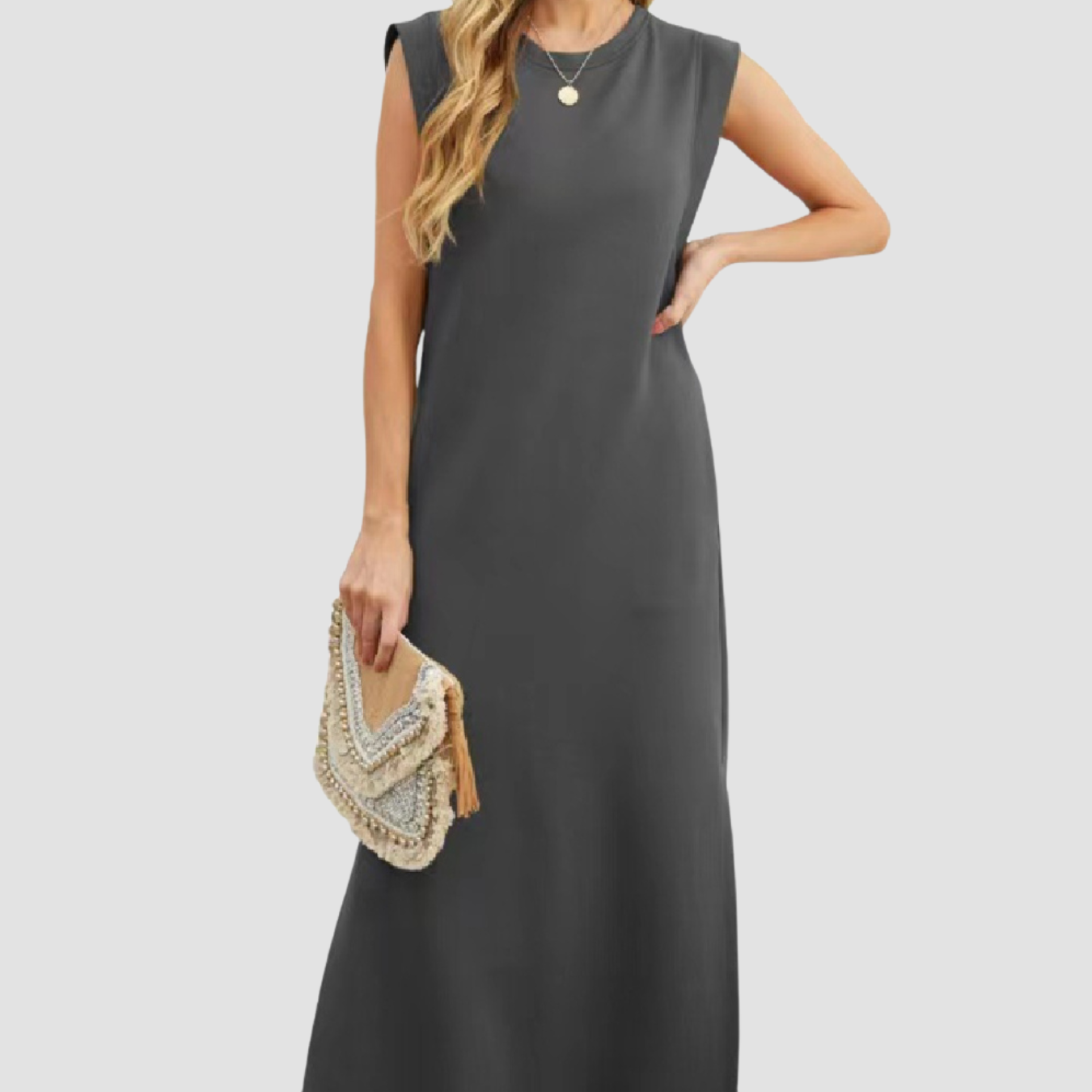 Siena | Vestido con abertura y bolsillos