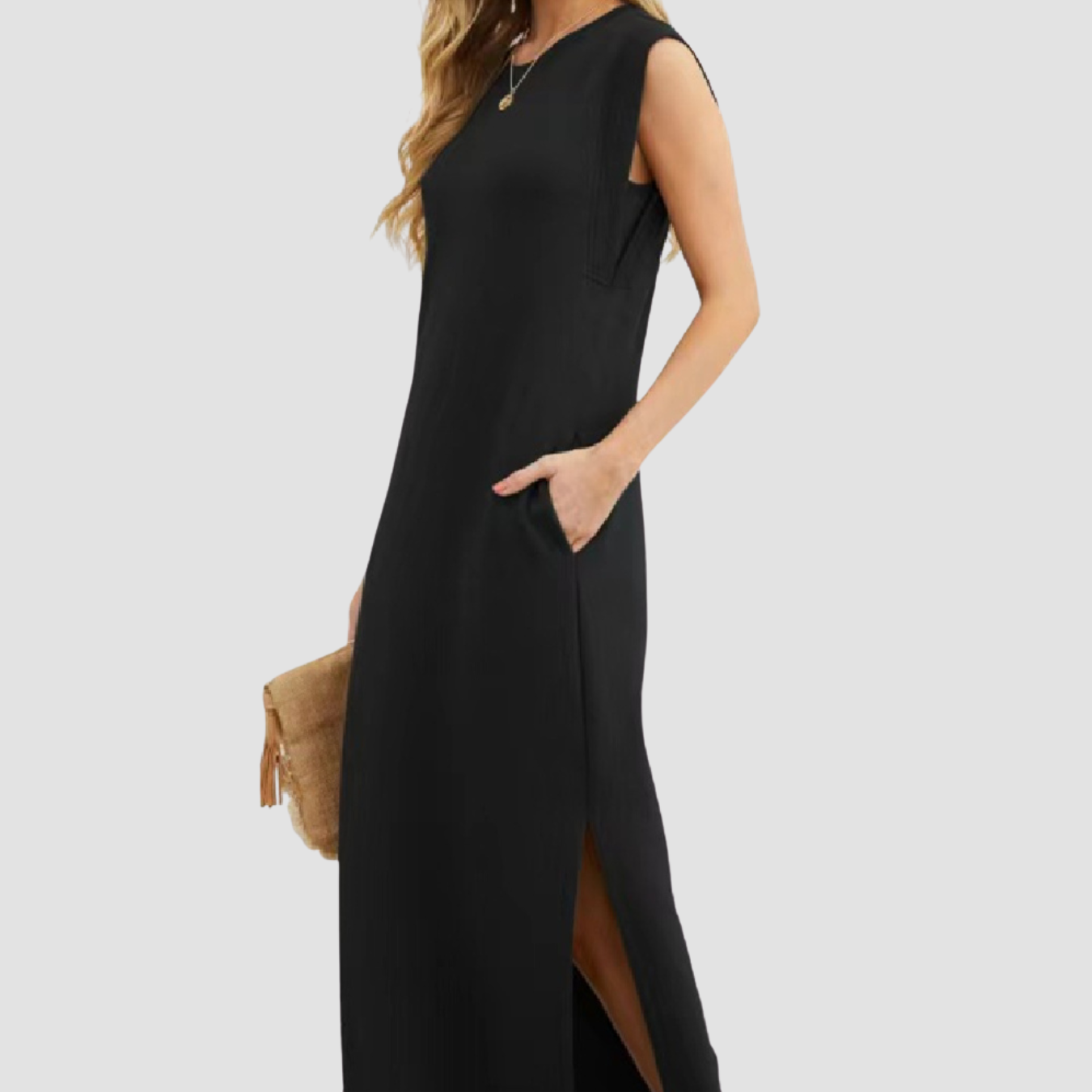 Siena | Vestido con abertura y bolsillos