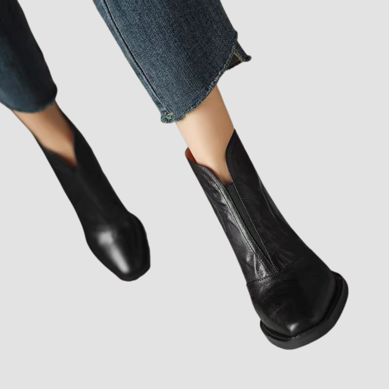 Kaia | Botines retro de punta cuadrada