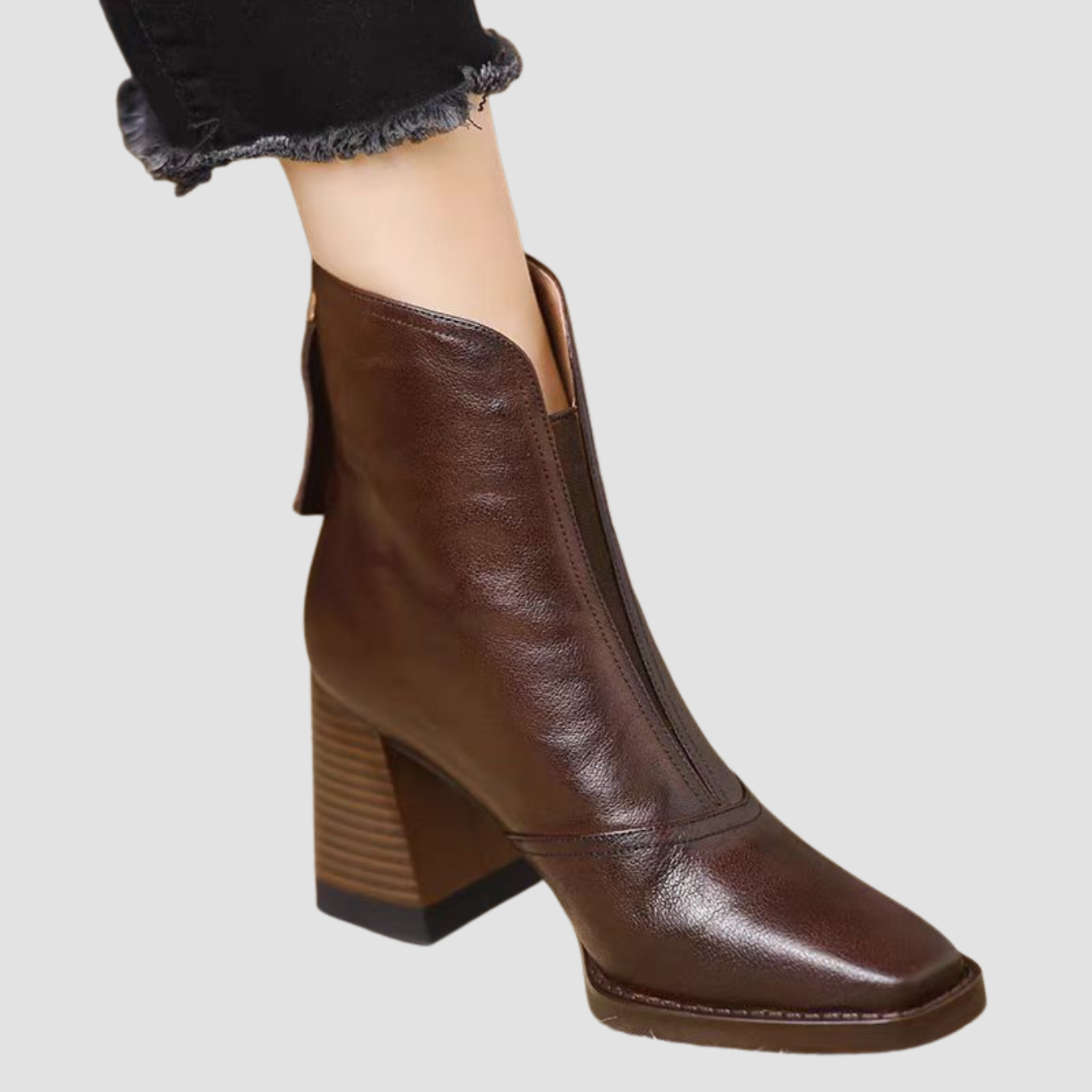 Kaia | Botines retro de punta cuadrada