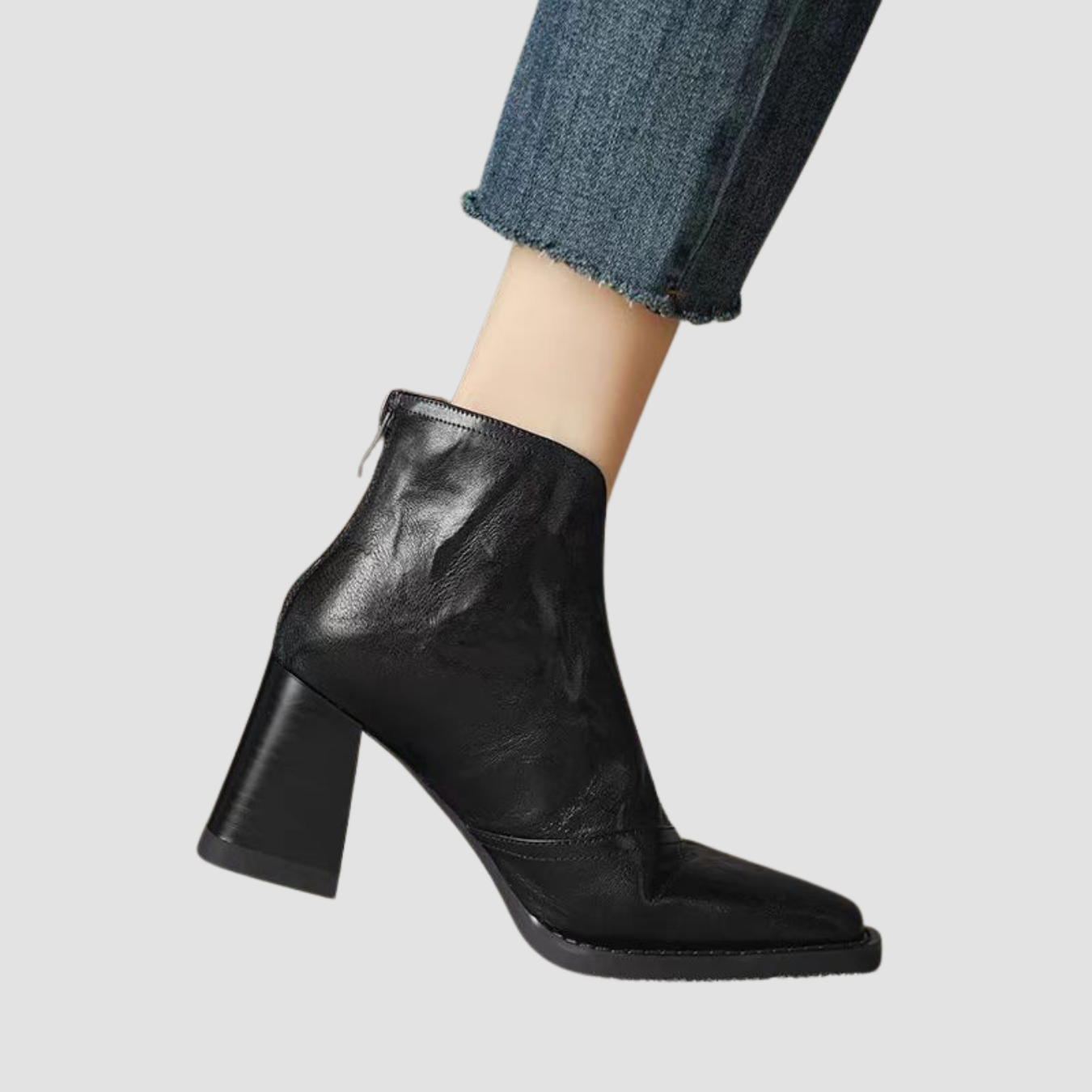Kaia | Botines retro de punta cuadrada