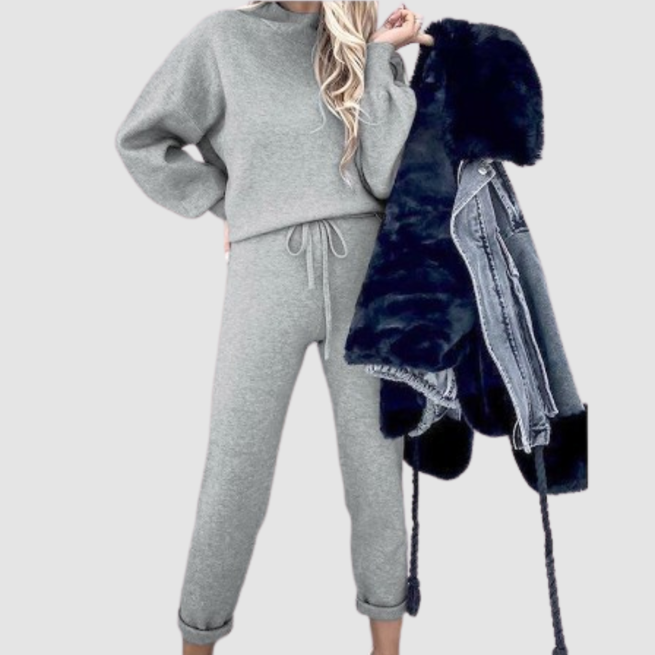 Mira | Traje de suéter casual