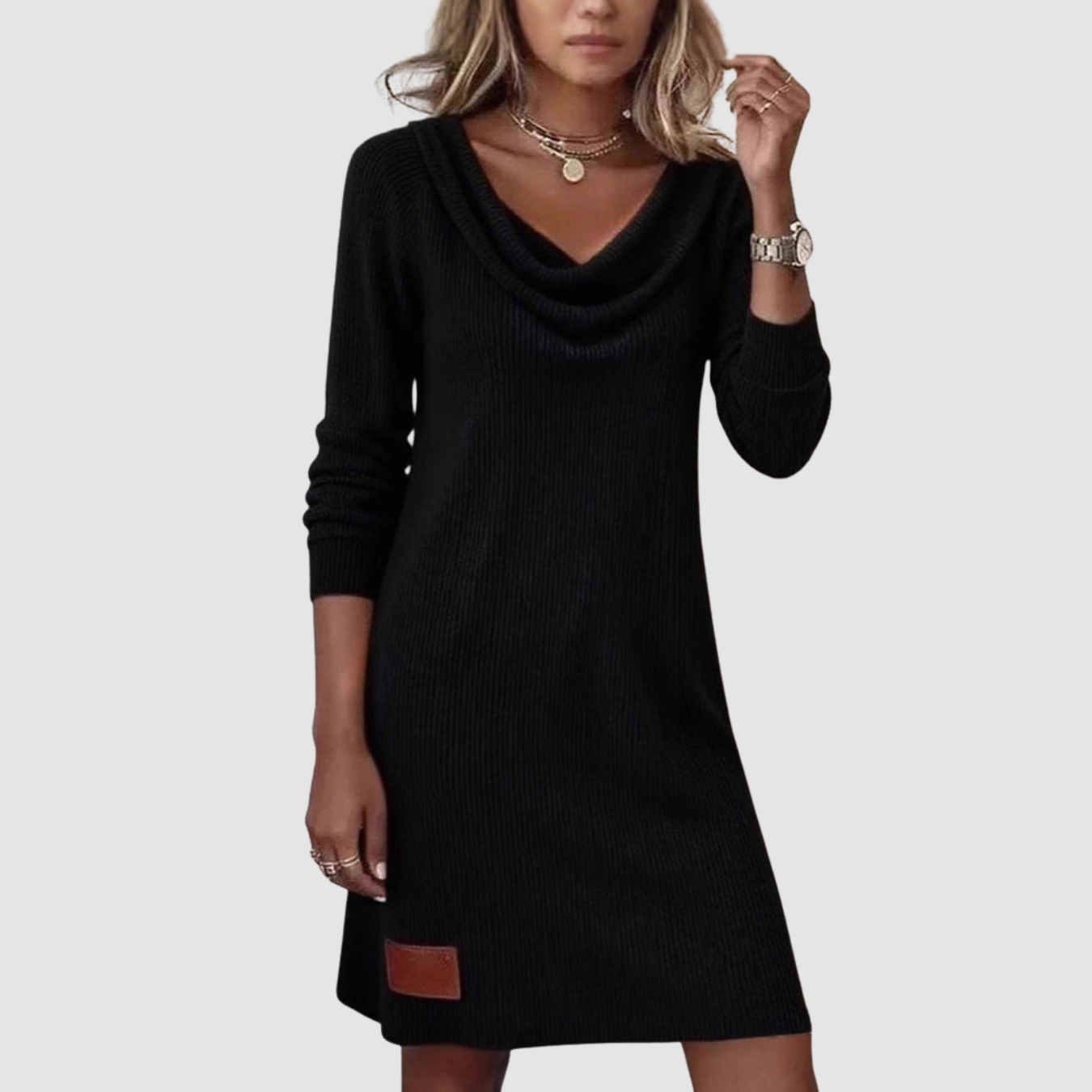 Siera | Vestido cómodo de cuello alto