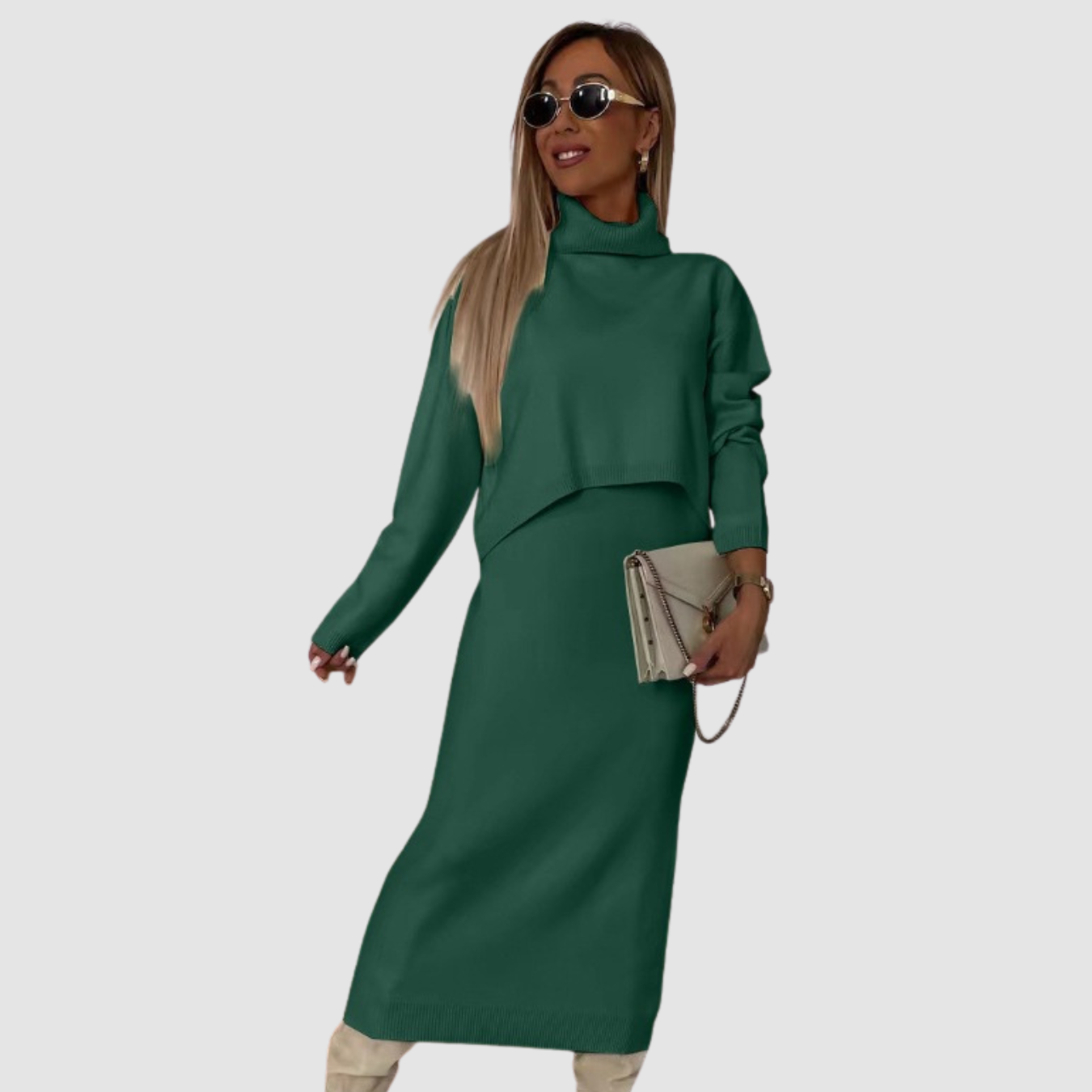 Mira | Conjunto de punto elegante de dos piezas
