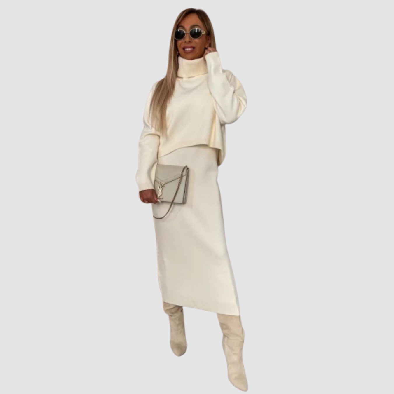 Mira | Conjunto de punto elegante de dos piezas