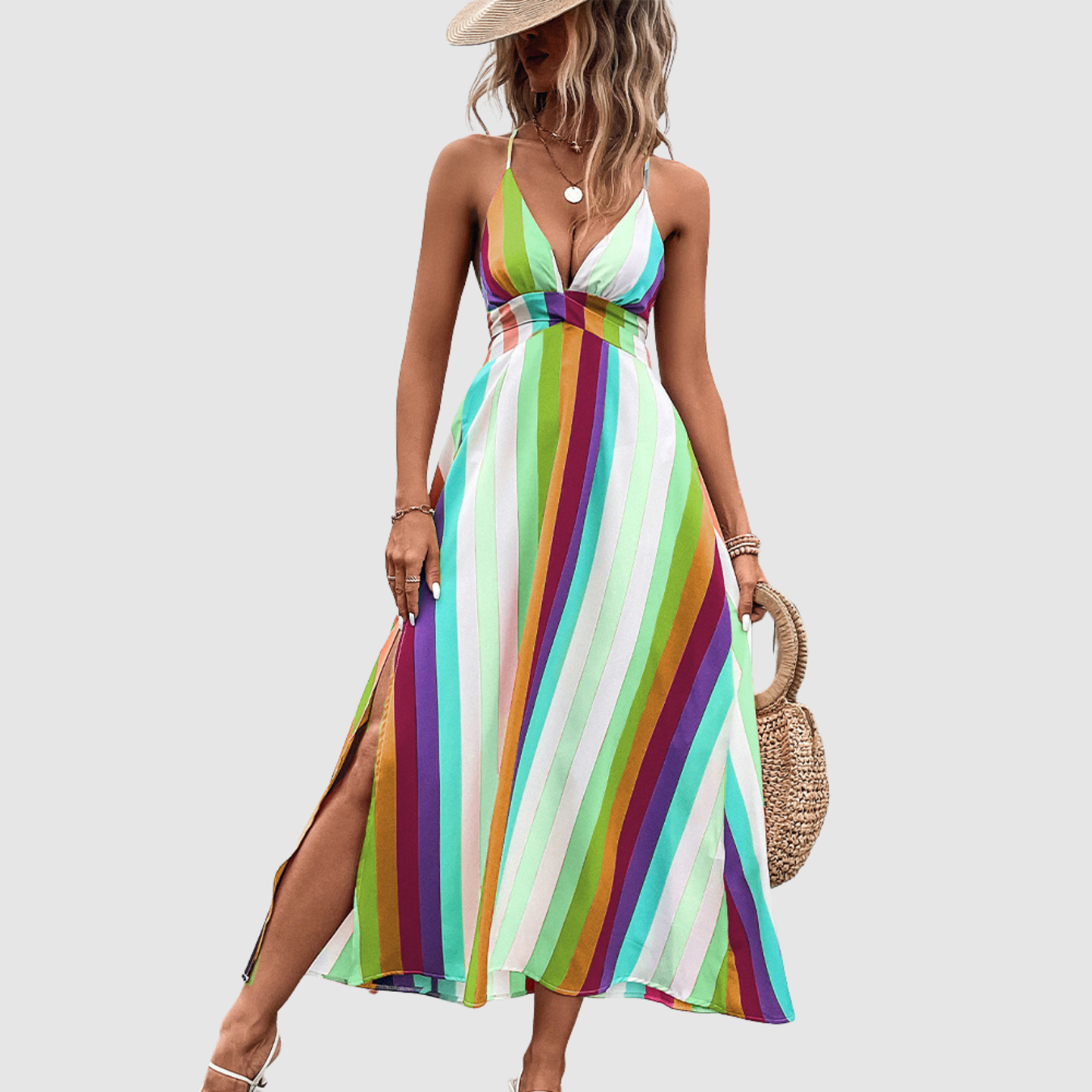 Novea | Vestido de verano arcoíris