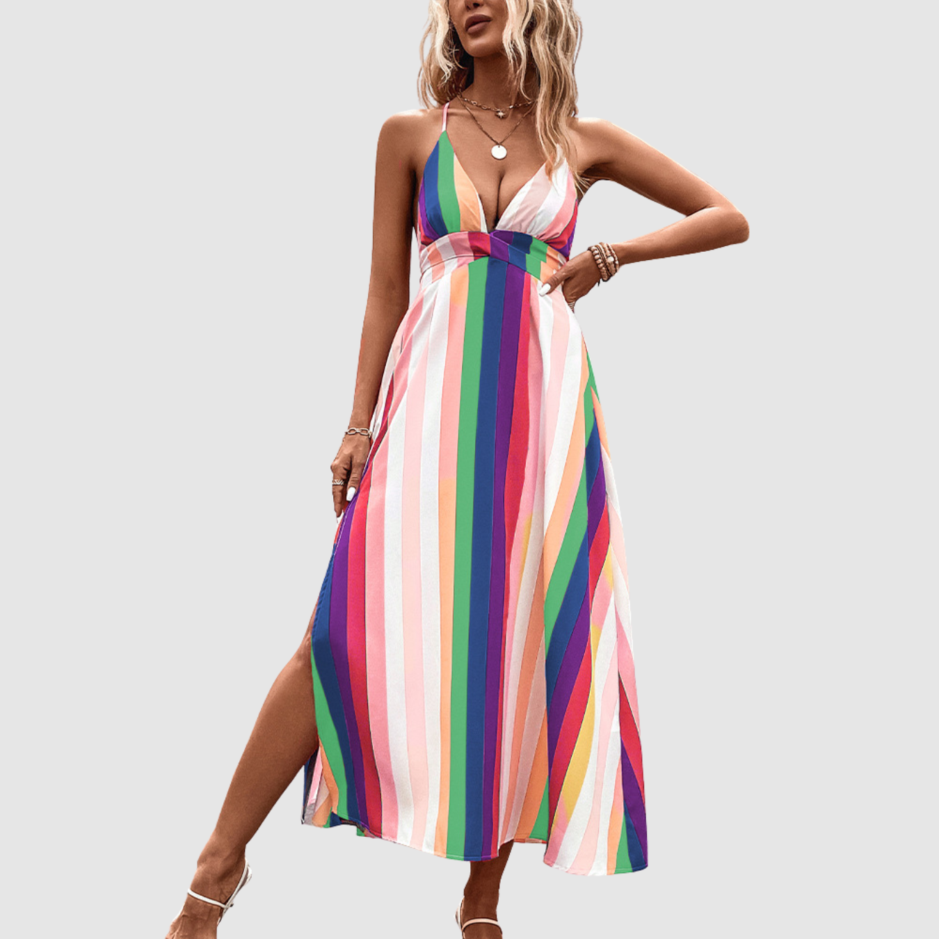 Novea | Vestido de verano arcoíris