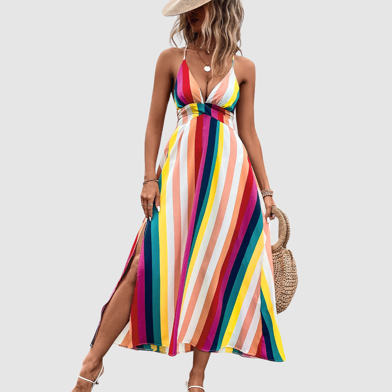 Novea | Vestido de verano arcoíris