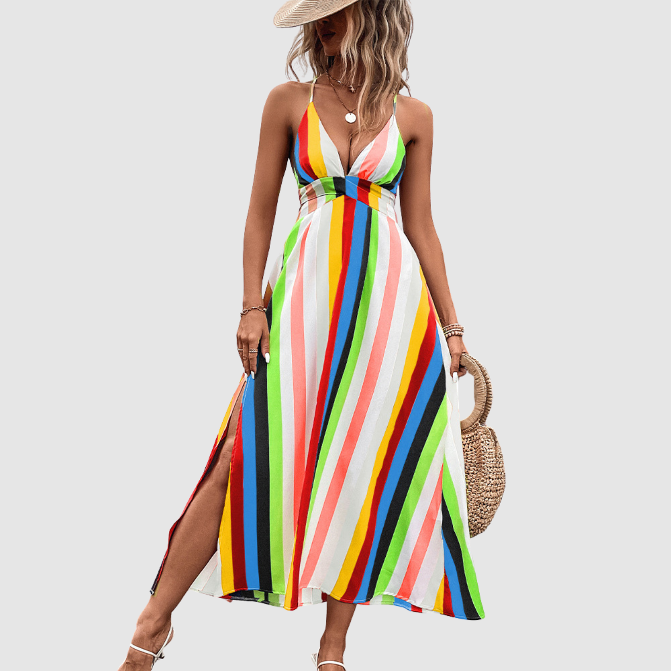 Novea | Vestido de verano arcoíris