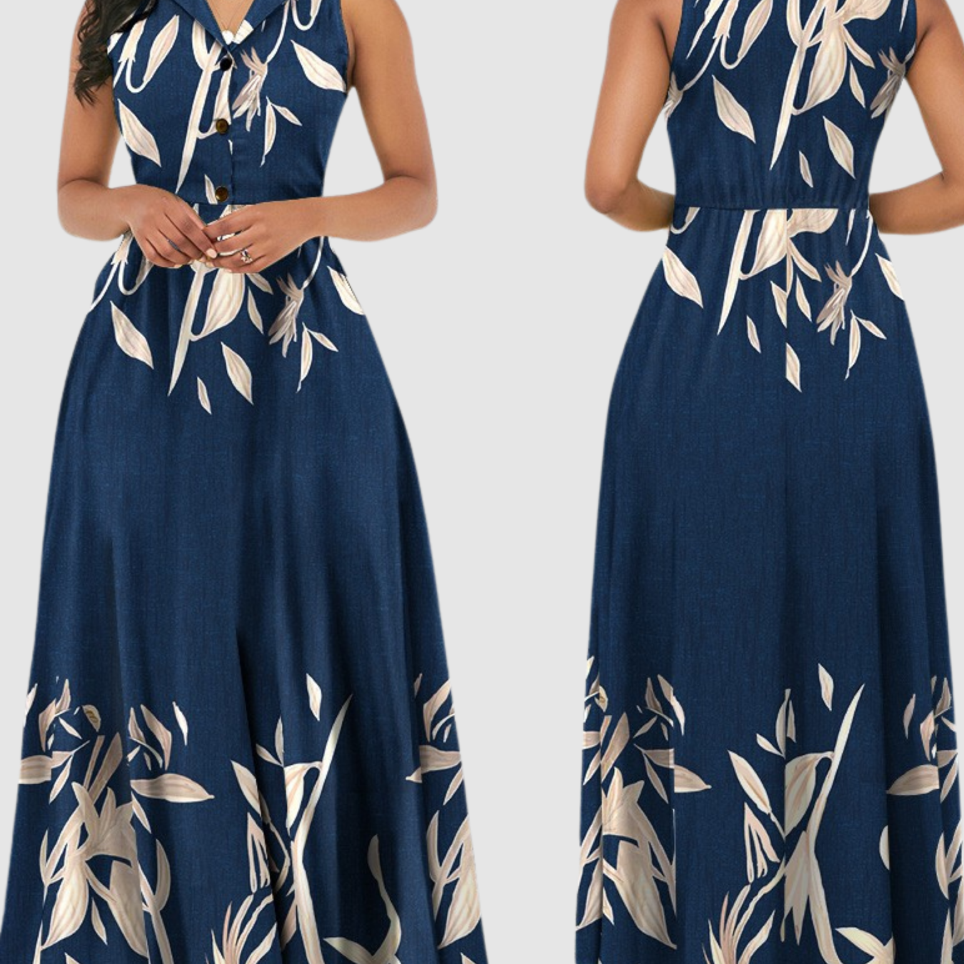 Novea | Vestido largo sin mangas