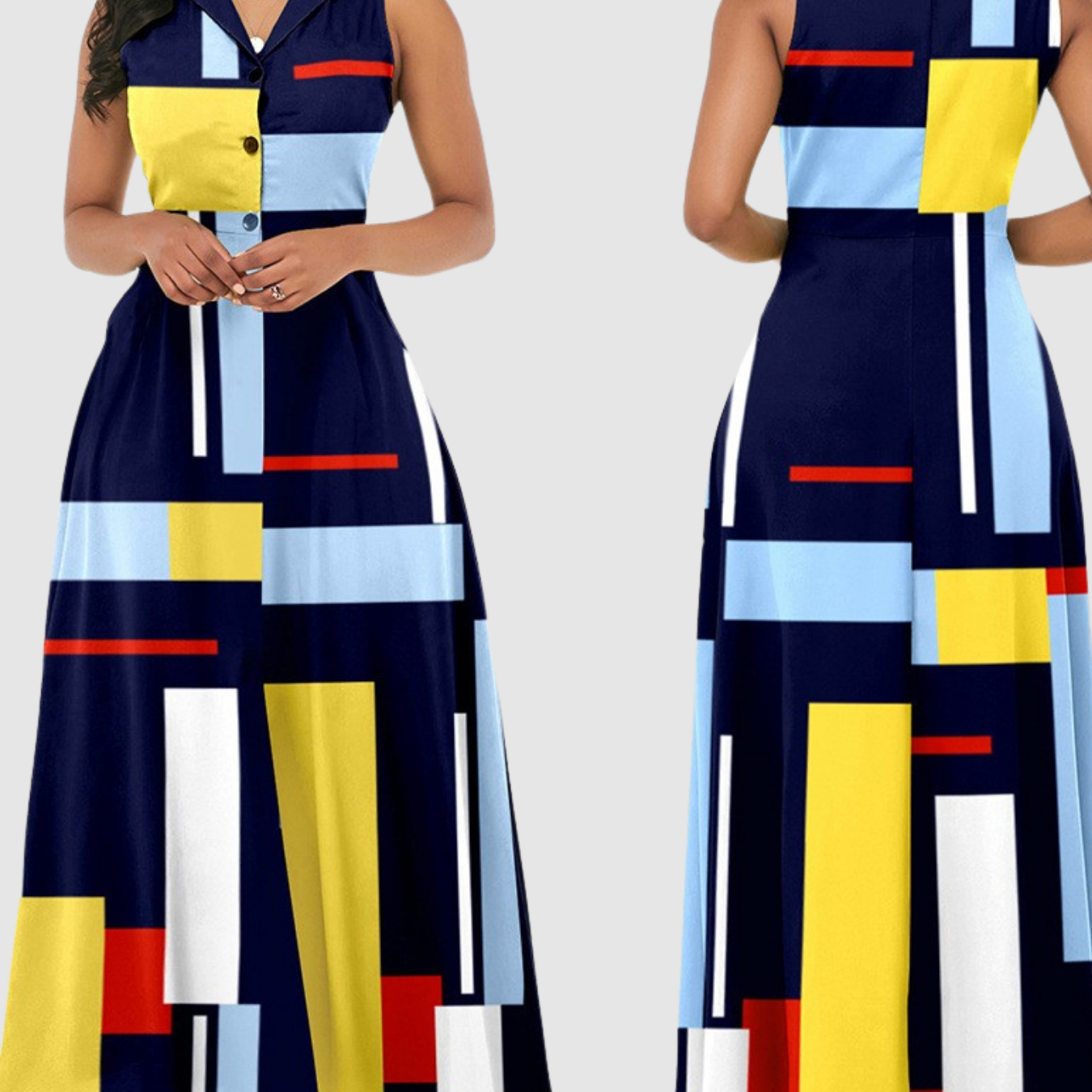 Novea | Vestido largo sin mangas