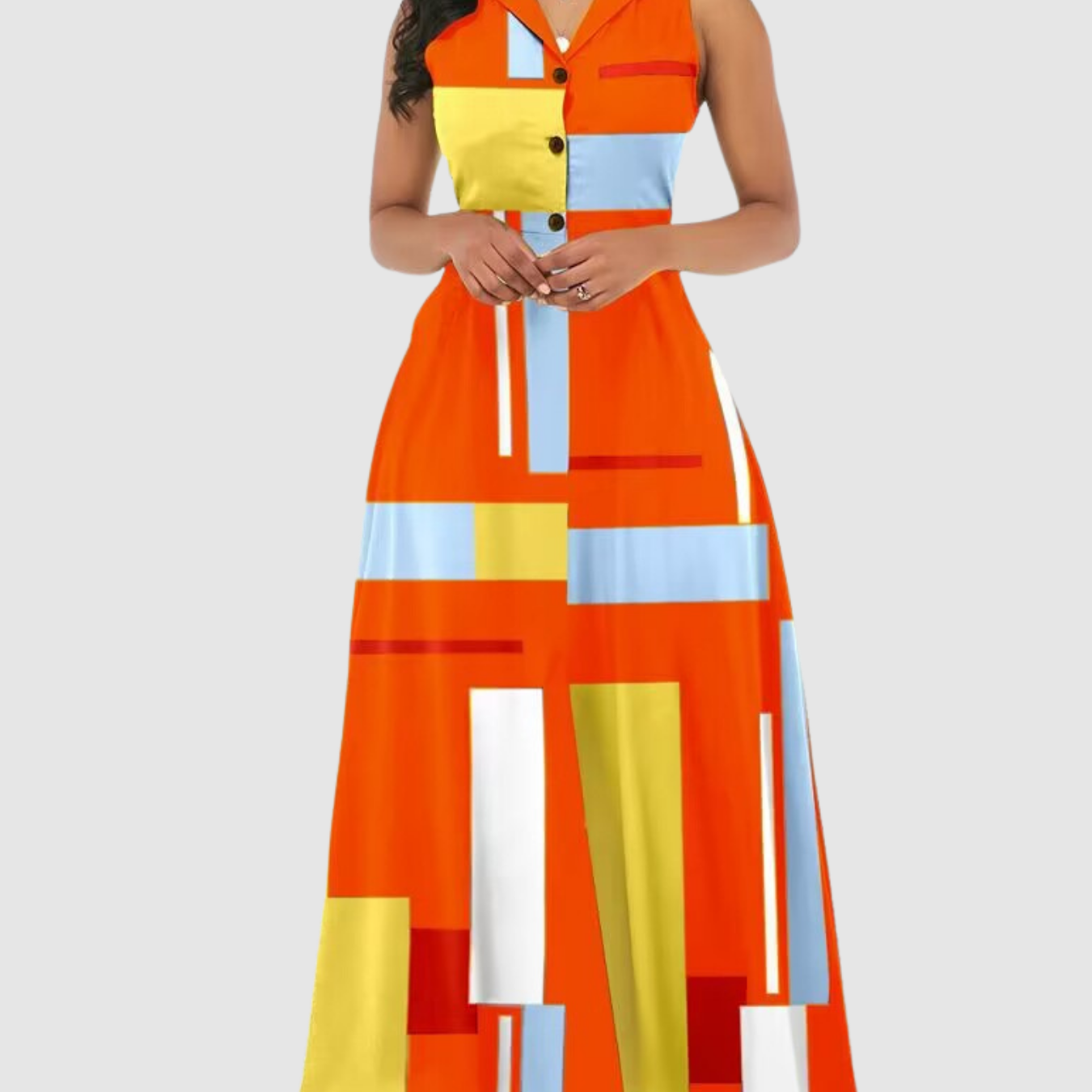 Novea | Vestido largo sin mangas