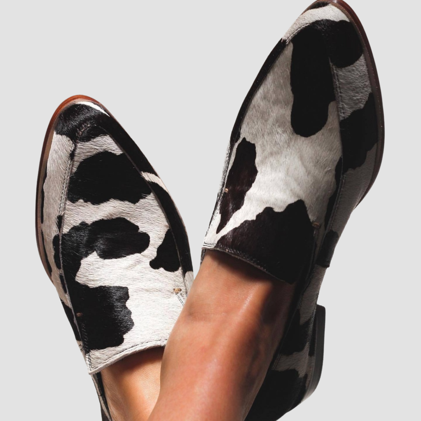 Siena | Mocasines con estampado de vacas