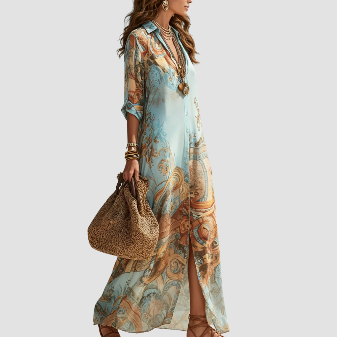 Serena | Vestido blusa mediterráneo