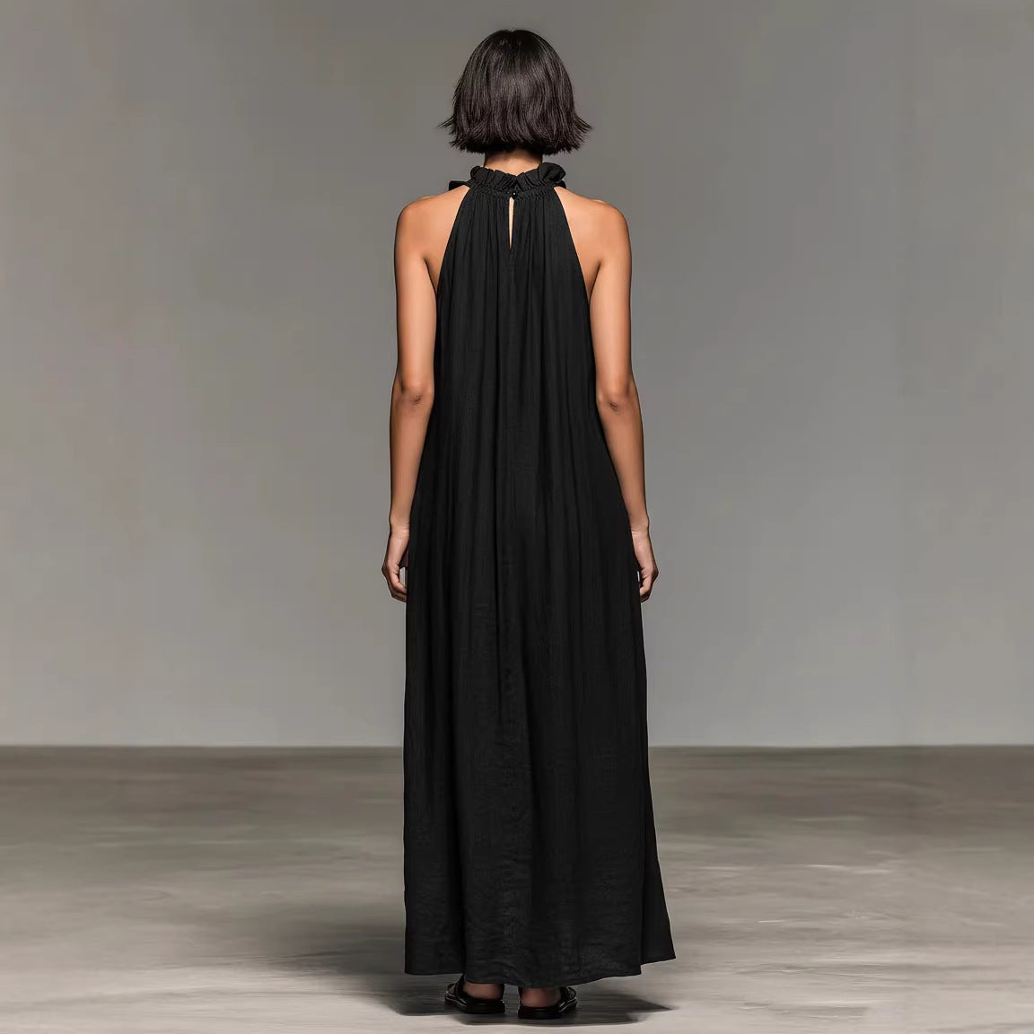 Luna | Vestido maxi con bolsillos