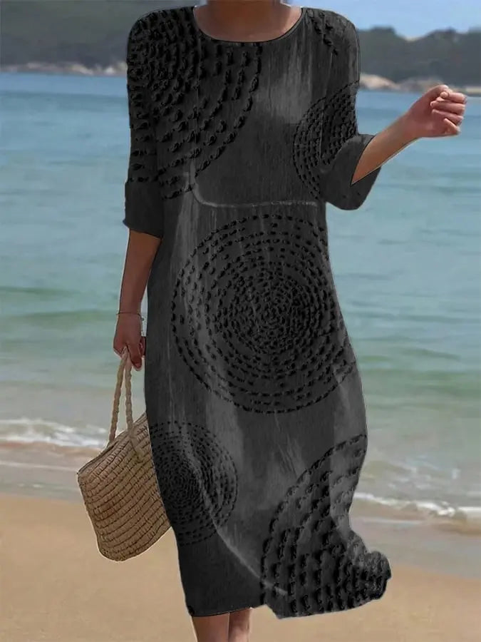 Vestido casual de mujer bordado Adriana Valera