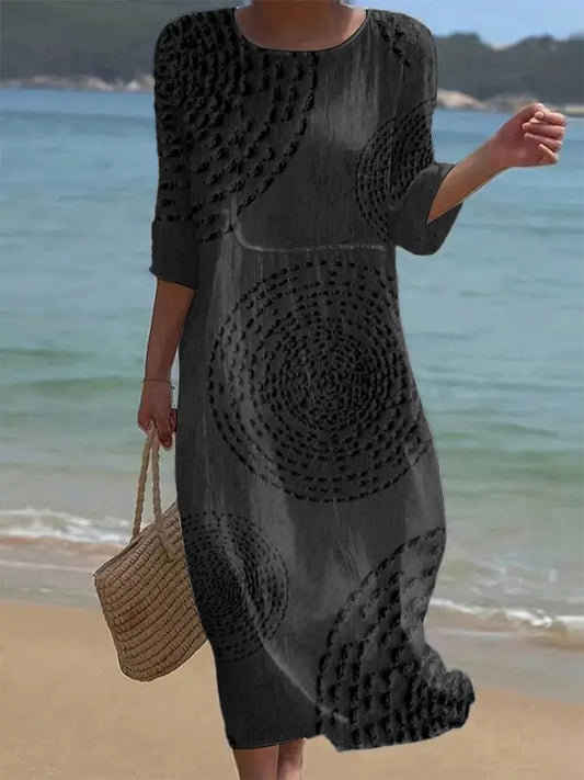 Vestido casual de mujer bordado Adriana Valera