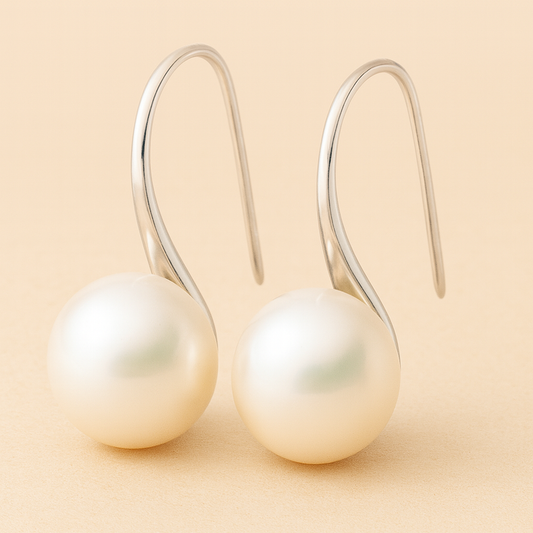 Pendientes Elegantes Gota con Perlas