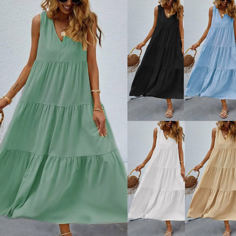 Amora | Vestido sin mangas con cuello en V