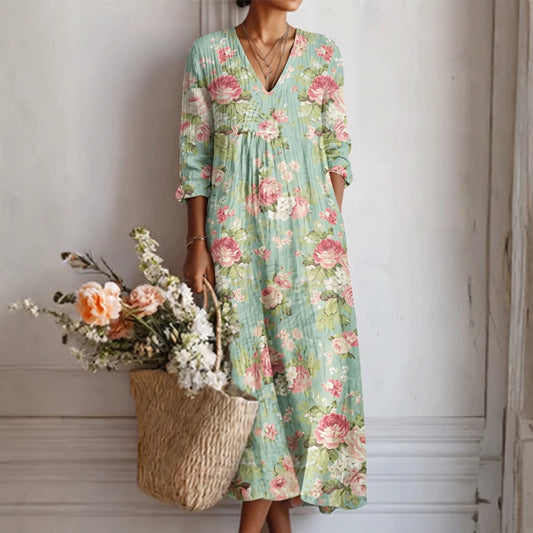 Vilma™ | Vestido Floral Delicado Adriana Valera