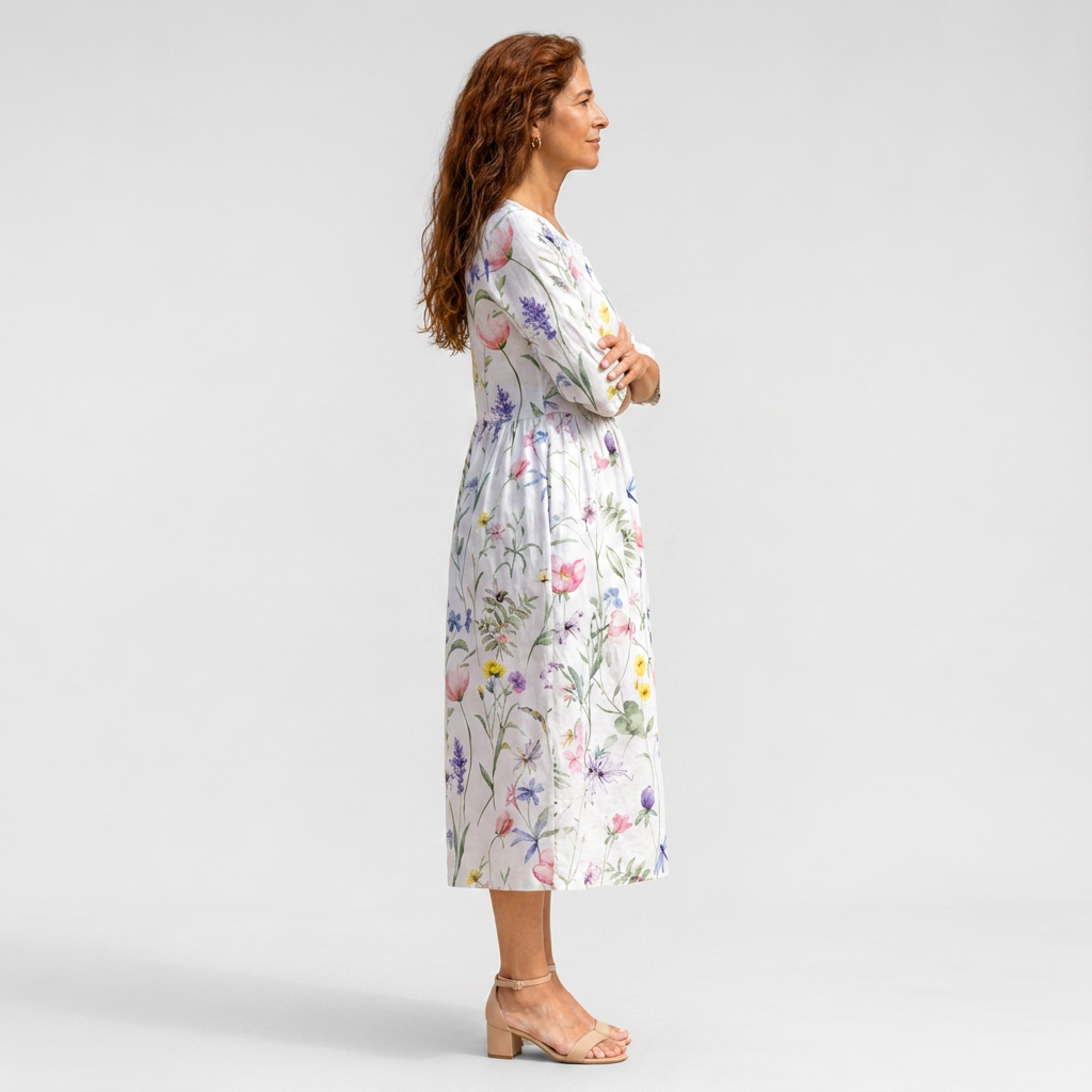 Marisol | Vestido midi floral elegante