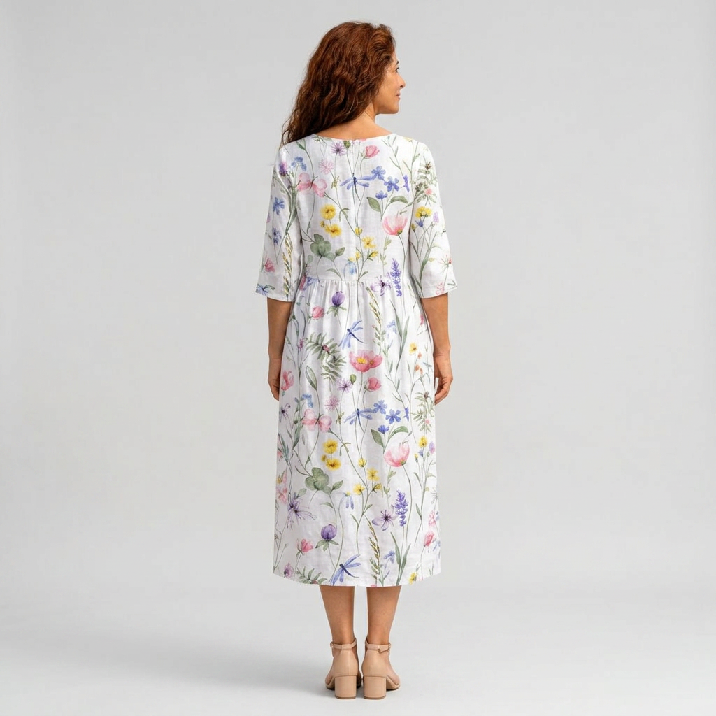 Marisol | Vestido midi floral elegante