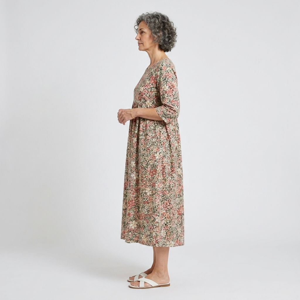 Amalia | Midi dress floral de corte relajado