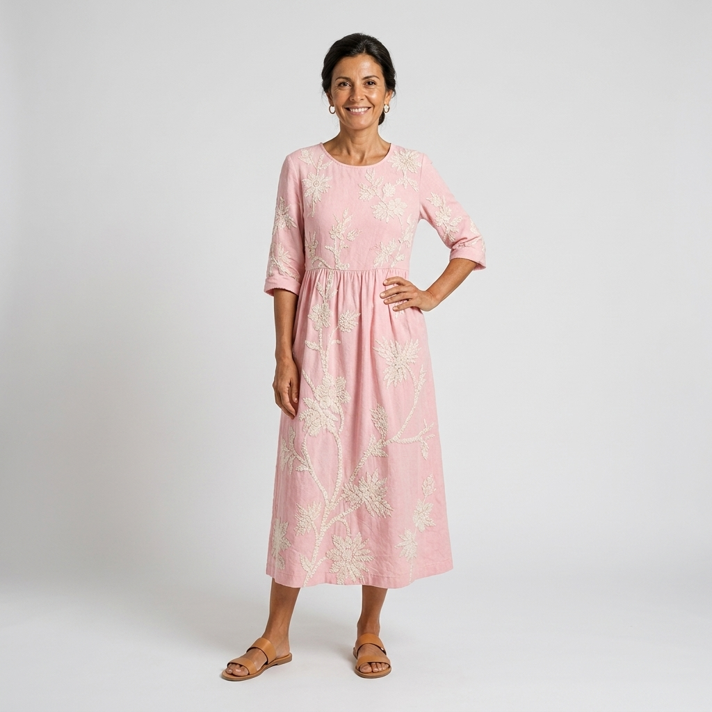 Rosalía | Vestido bordado floral