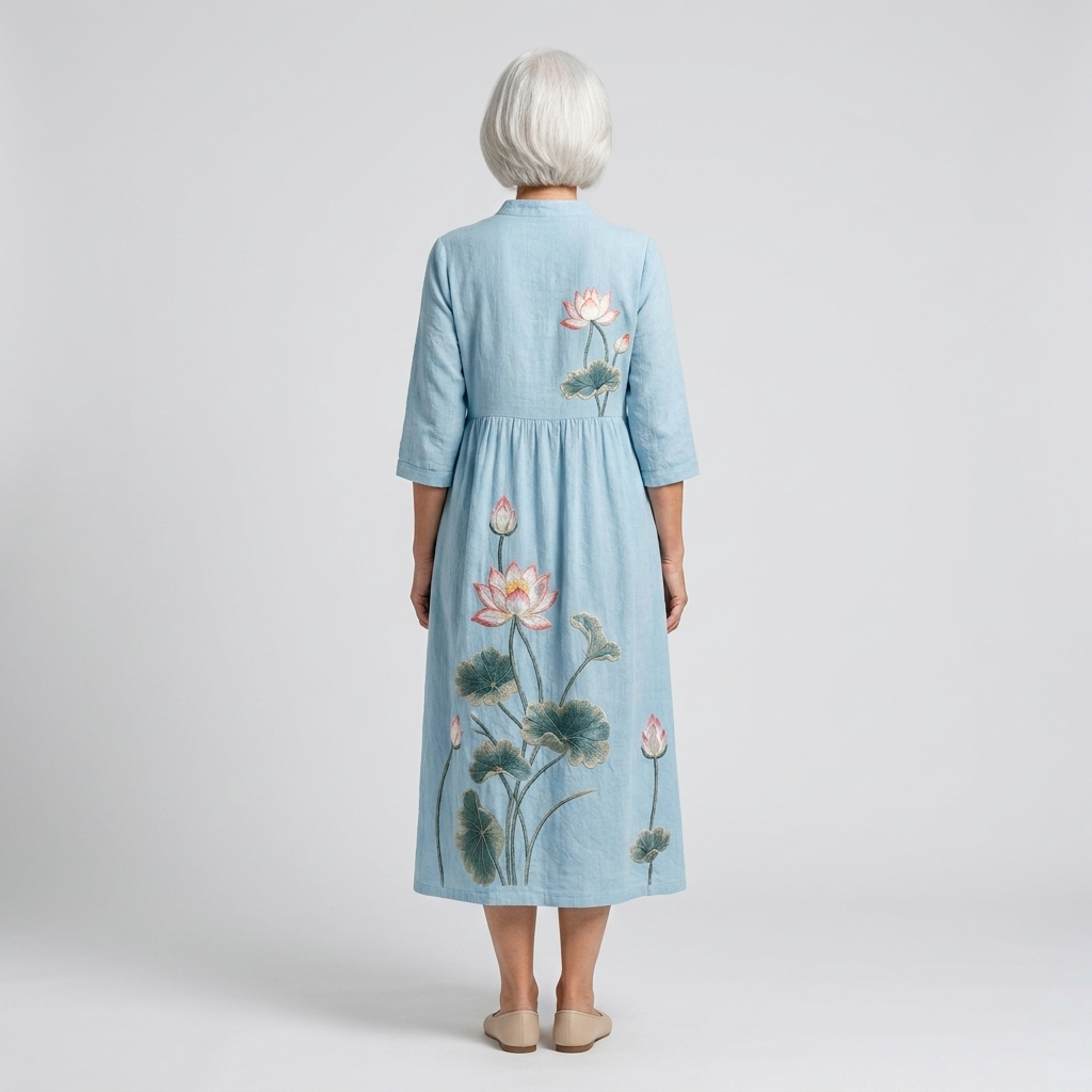 Alma | Embroidered Midi Dress