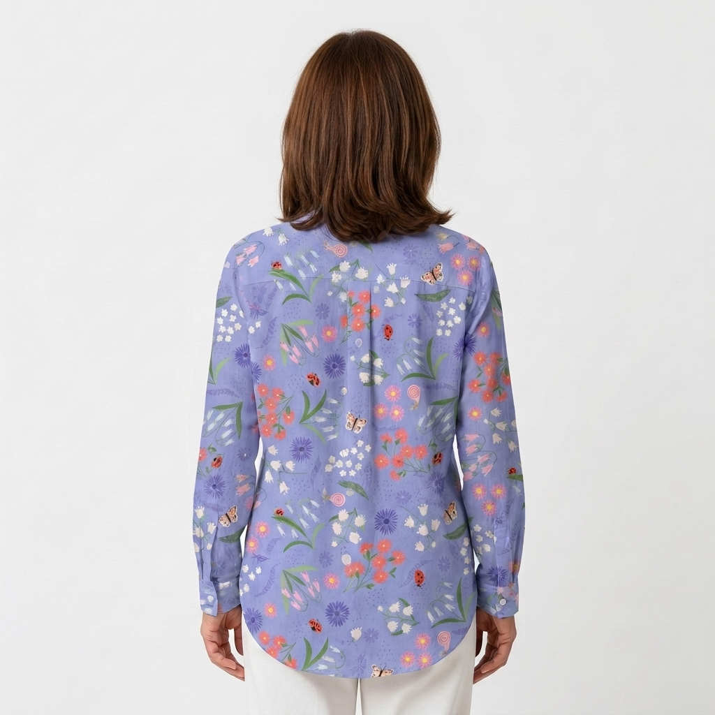 Amelia | Blusa floral lila