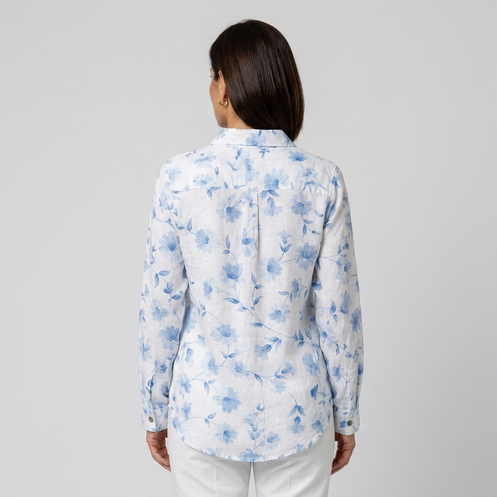 Alba | Blue floral blouse