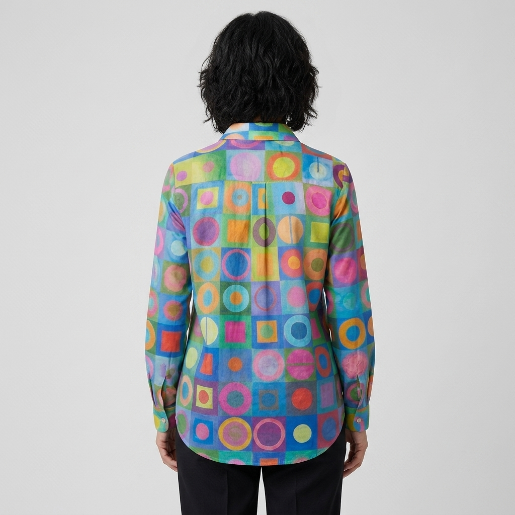 Lucía | Blusa geométrica multicolor