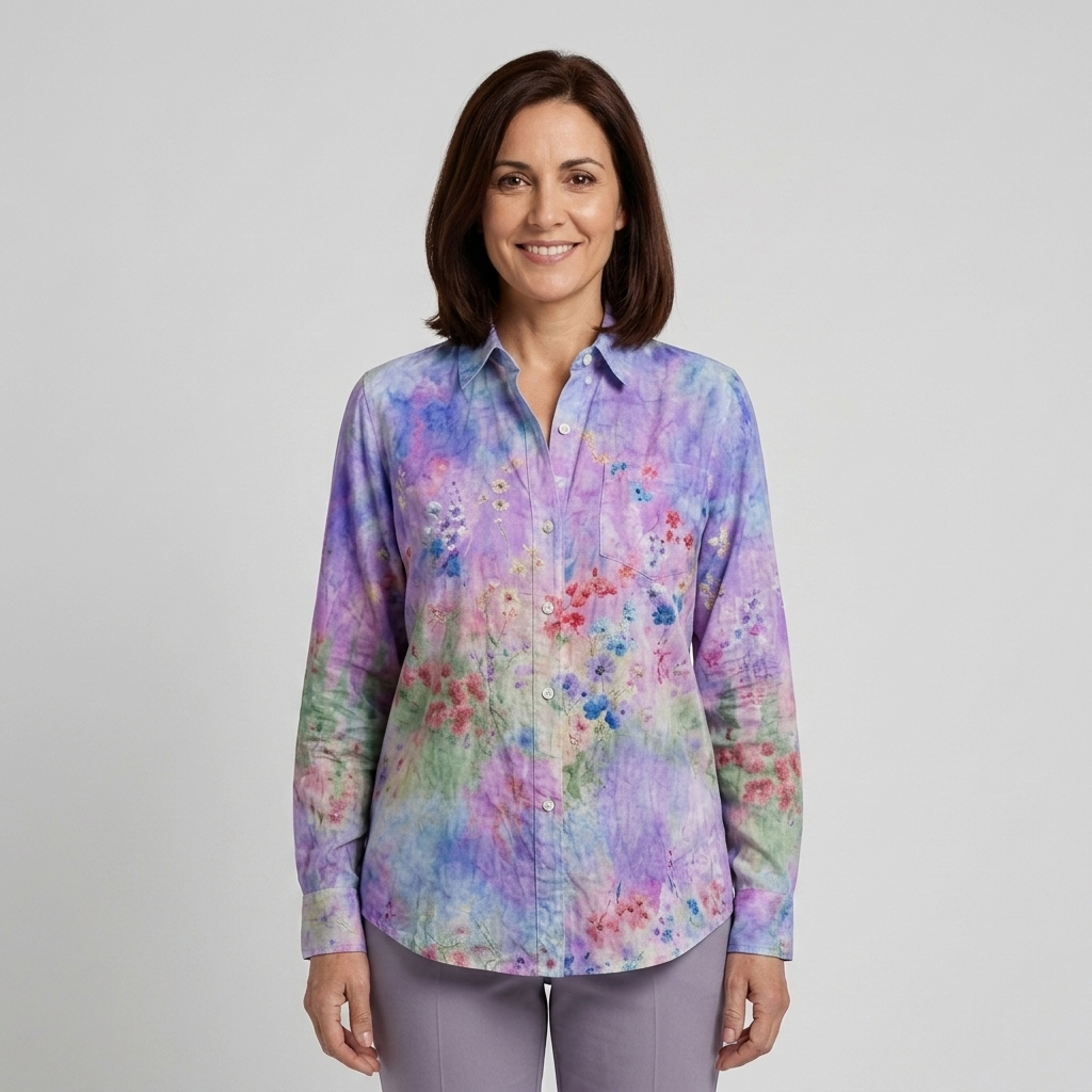 Violeta | Blusa floral lavanda