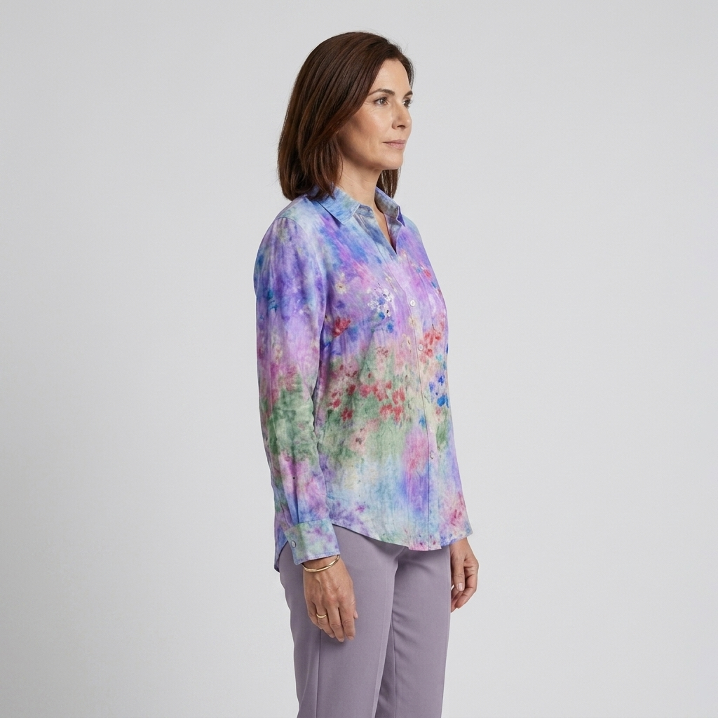 Violeta | Blusa floral lavanda