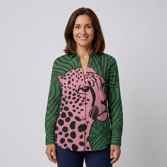 Isabela | Blusa artística estampada
