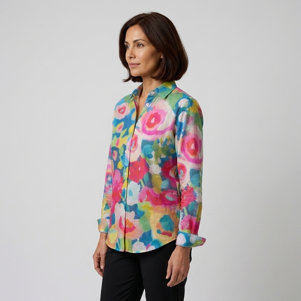 Valentina | Blusa floral colorida