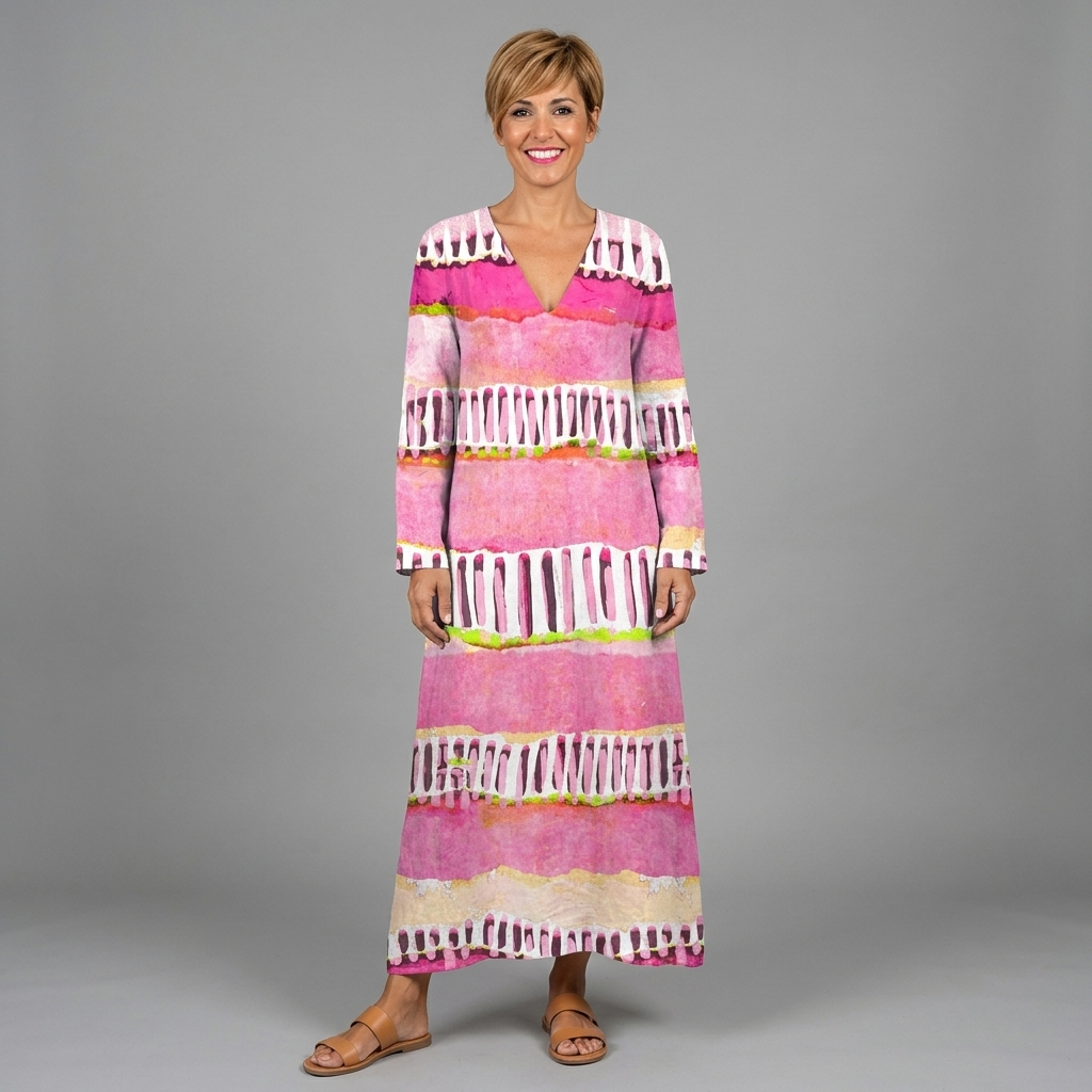 Sofía | Vestido clásico cómodo multicolor