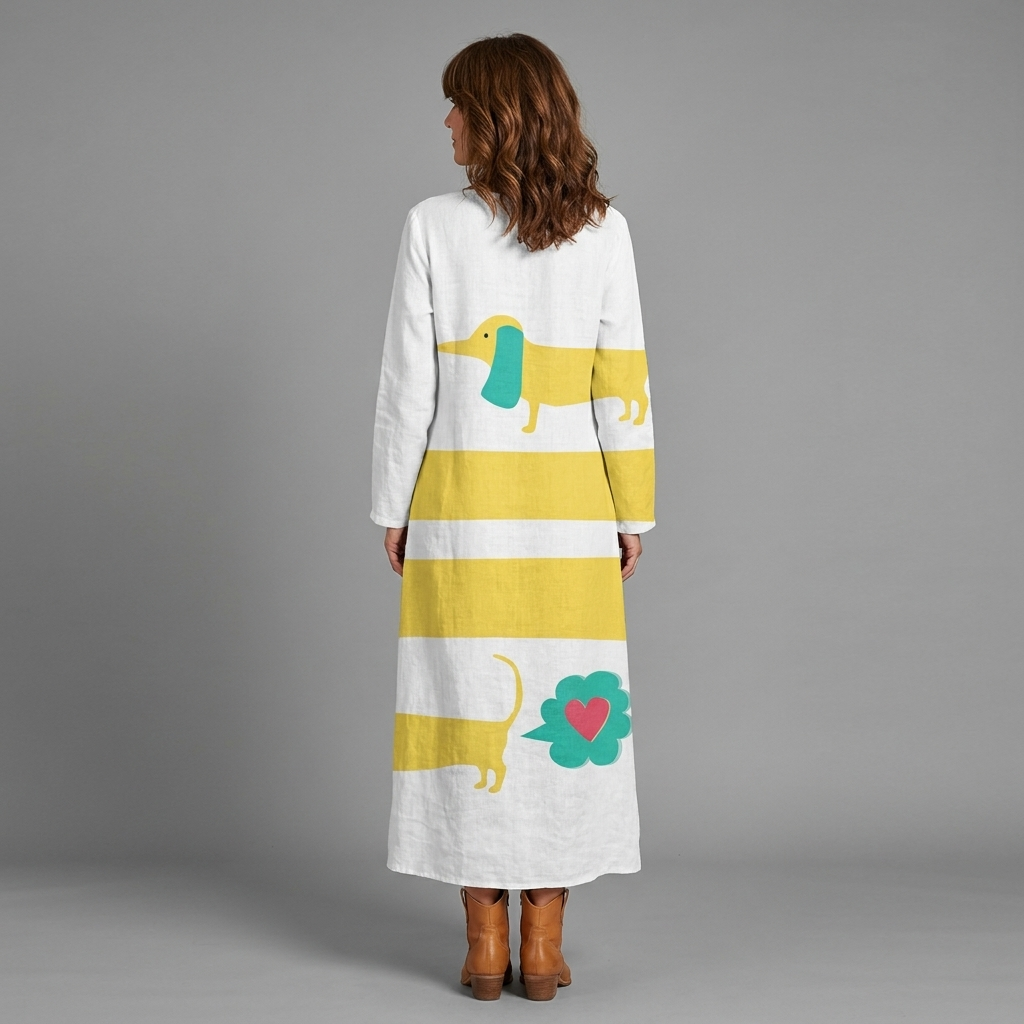 Paula | Vestido bohemio urbano multicolor