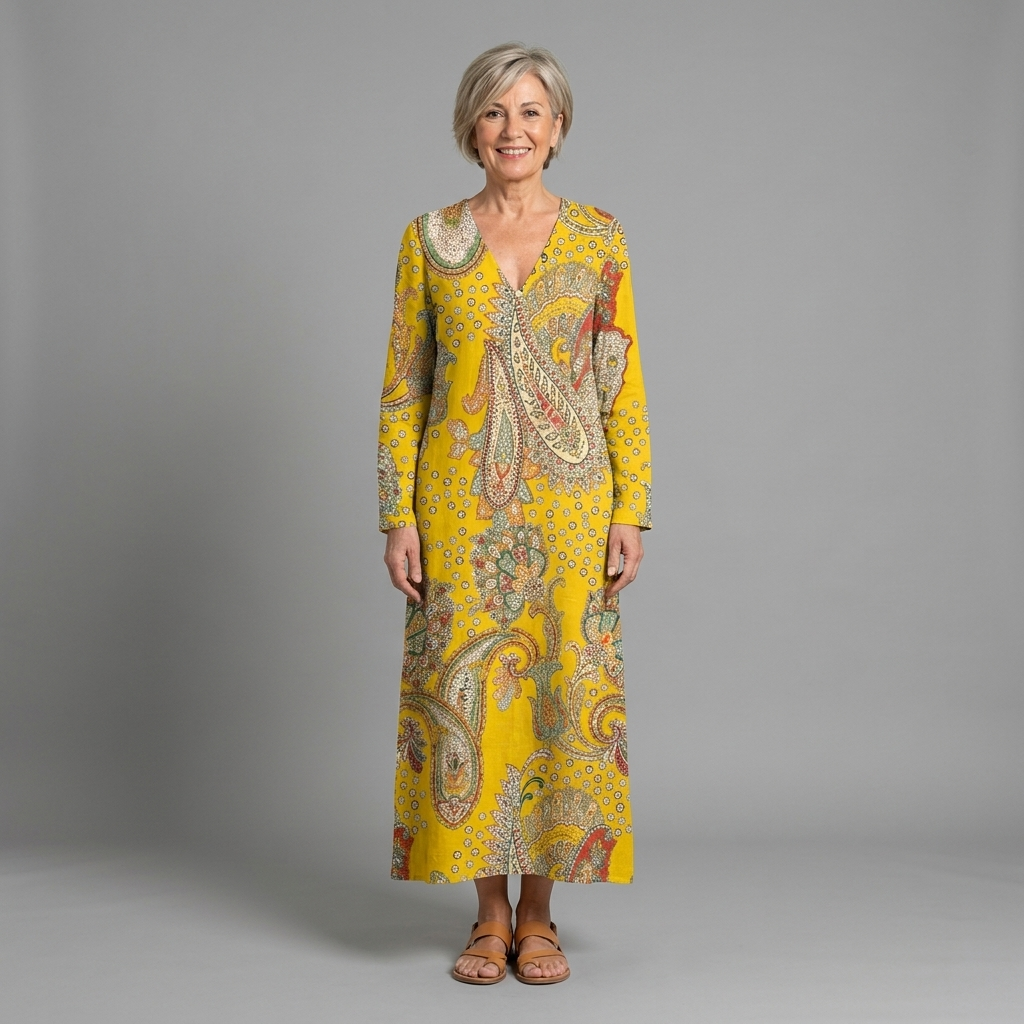 Marta | Vestido amarillo cómodo para el día a día