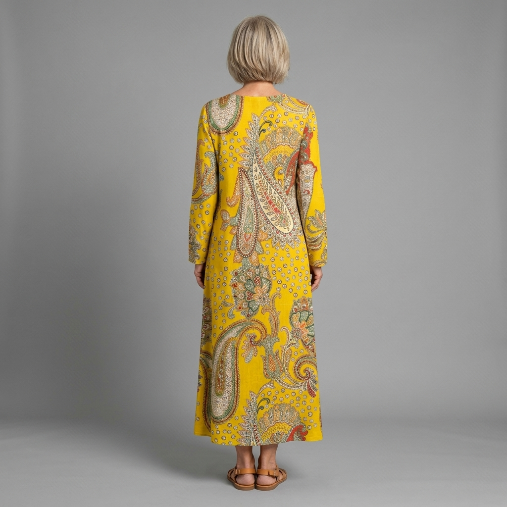 Marta | Vestido amarillo cómodo para el día a día