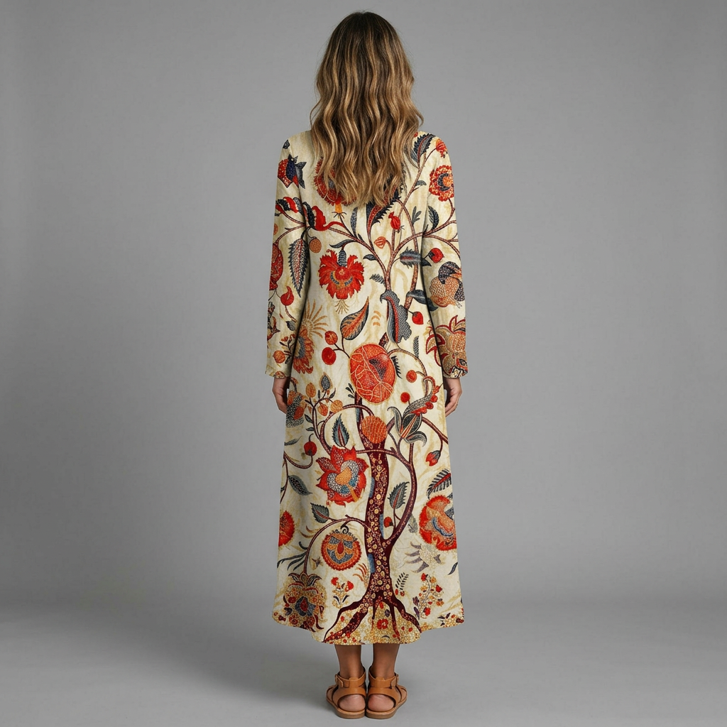 Silvia | Vestido bohemio floral multicolor