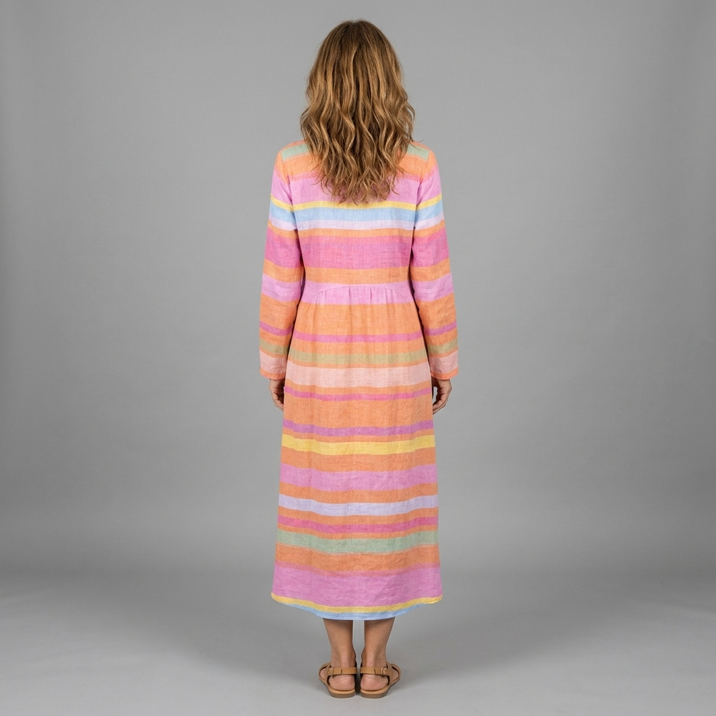 Nuria | Vestido cómodo diario multicolor