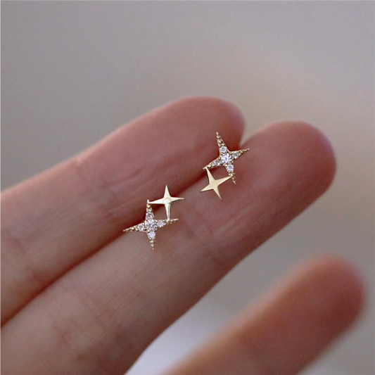 Pendientes Brillantes en Estrella