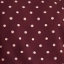 Burgundy Polka Dot Print Long Sleeve Ruffle Neck Top