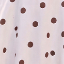 Cream And Chocolate Polka Dot Square Neck A-line Midi Dress